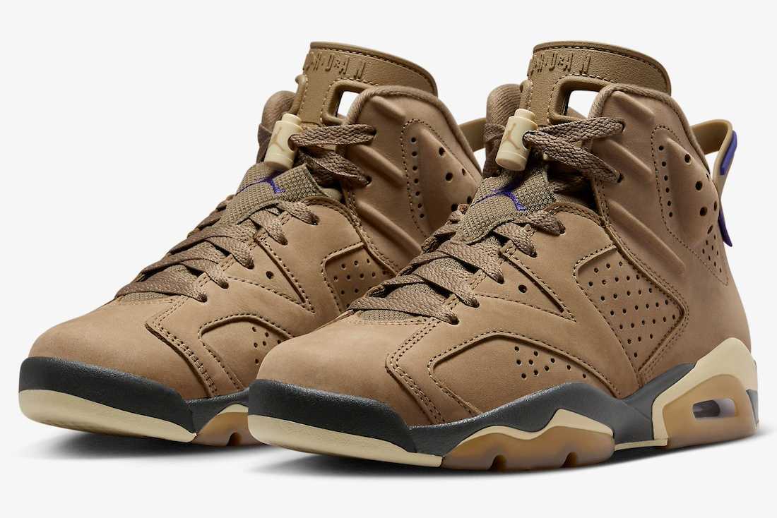 FD1643-300 Nike Air Jordan 6 Retro GORE-TEX Brown Kelp (Women's)