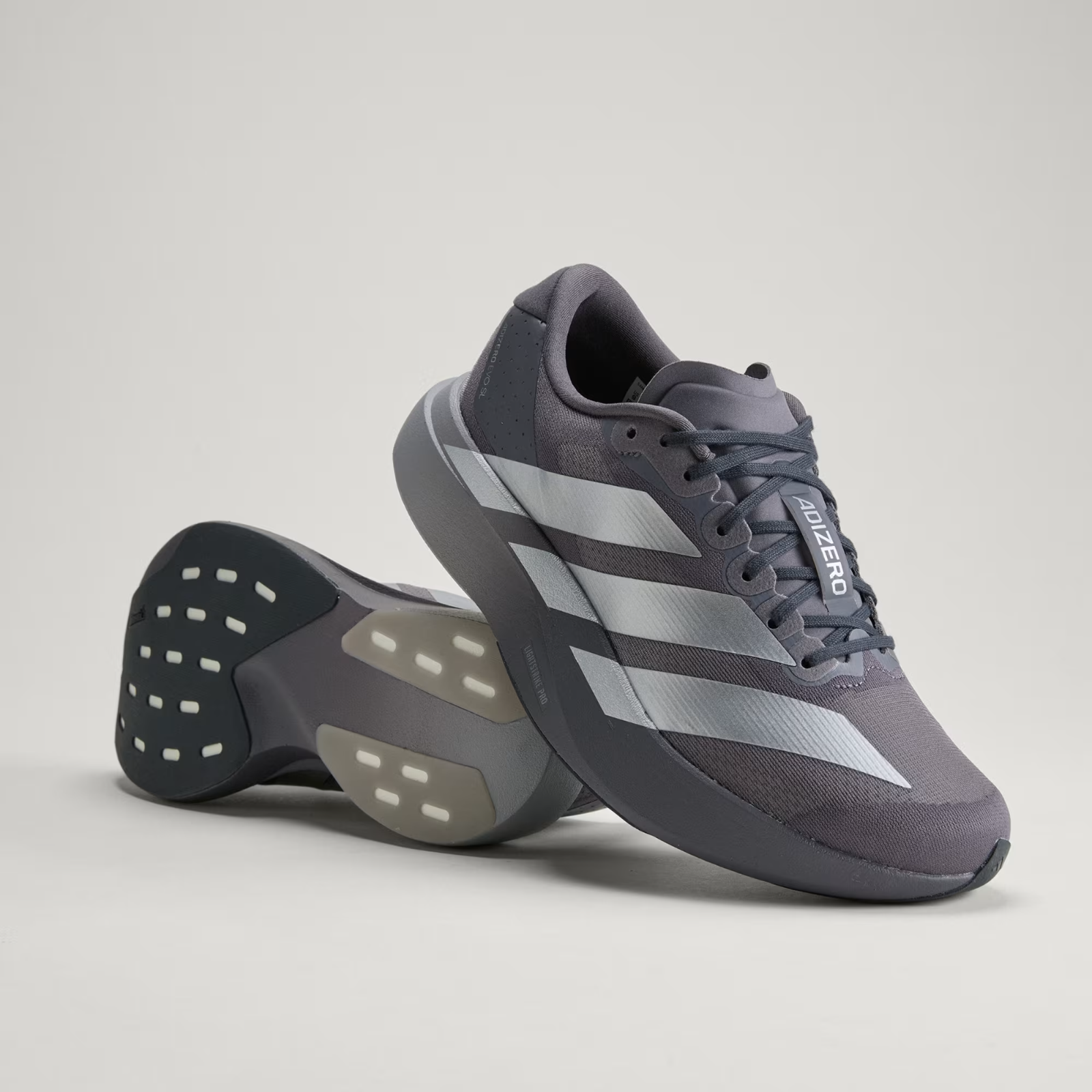 KI9874 Adizero Evo SL "Grey Strata/Silver Metallic" (Men's)