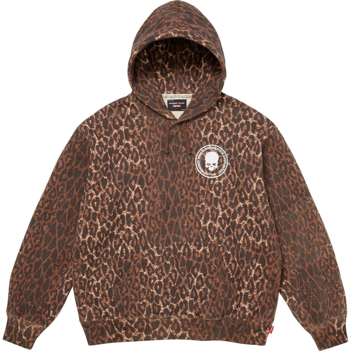 Supreme Number (N)ine Hooded Sweatshirt Leopard