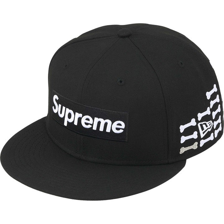 Supreme Bones Box Logo New Era Black