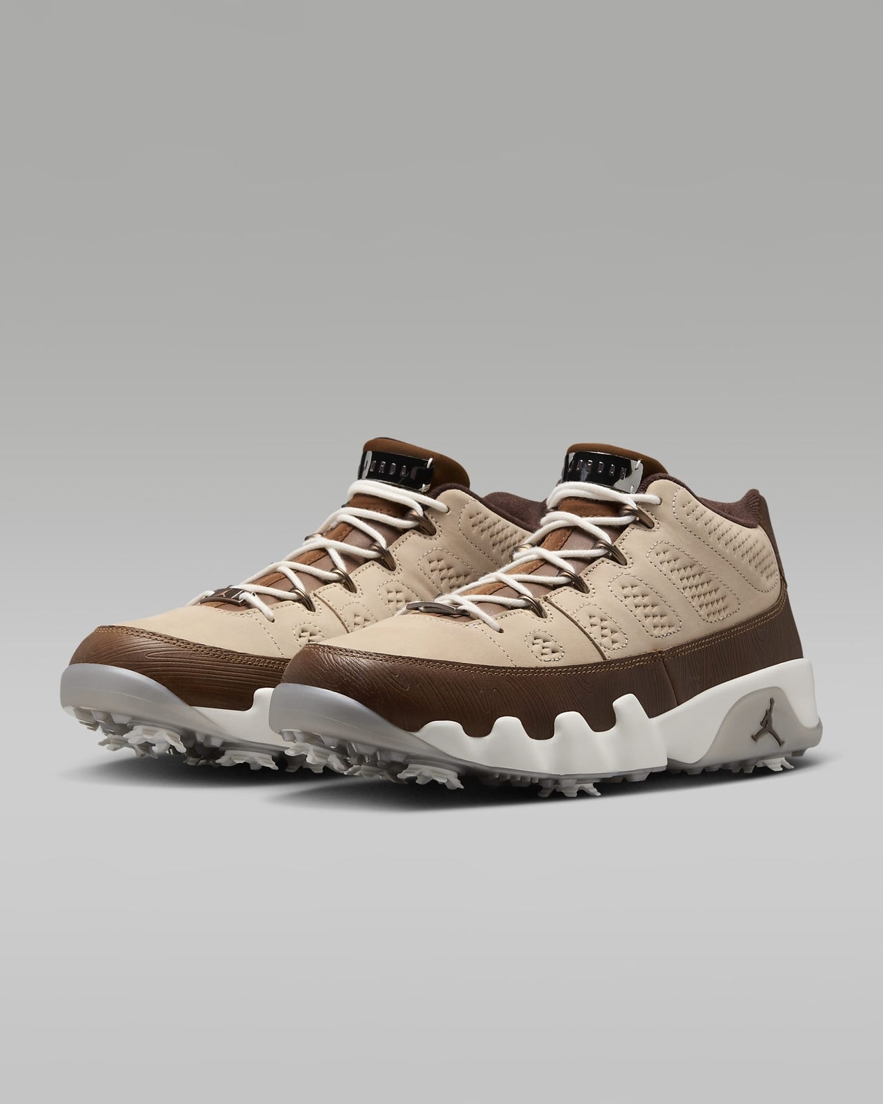 FN6929-200 Happy Life Wood Nike Air Jordan 9 Golf NRG Hemp Pecan Sail (Men's)