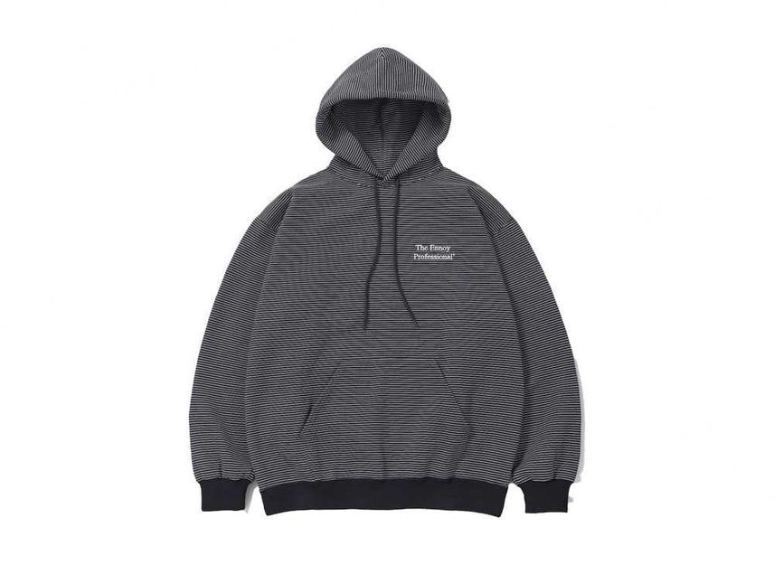 ENNOY Border Hoodie Sweat BlackÃWhite