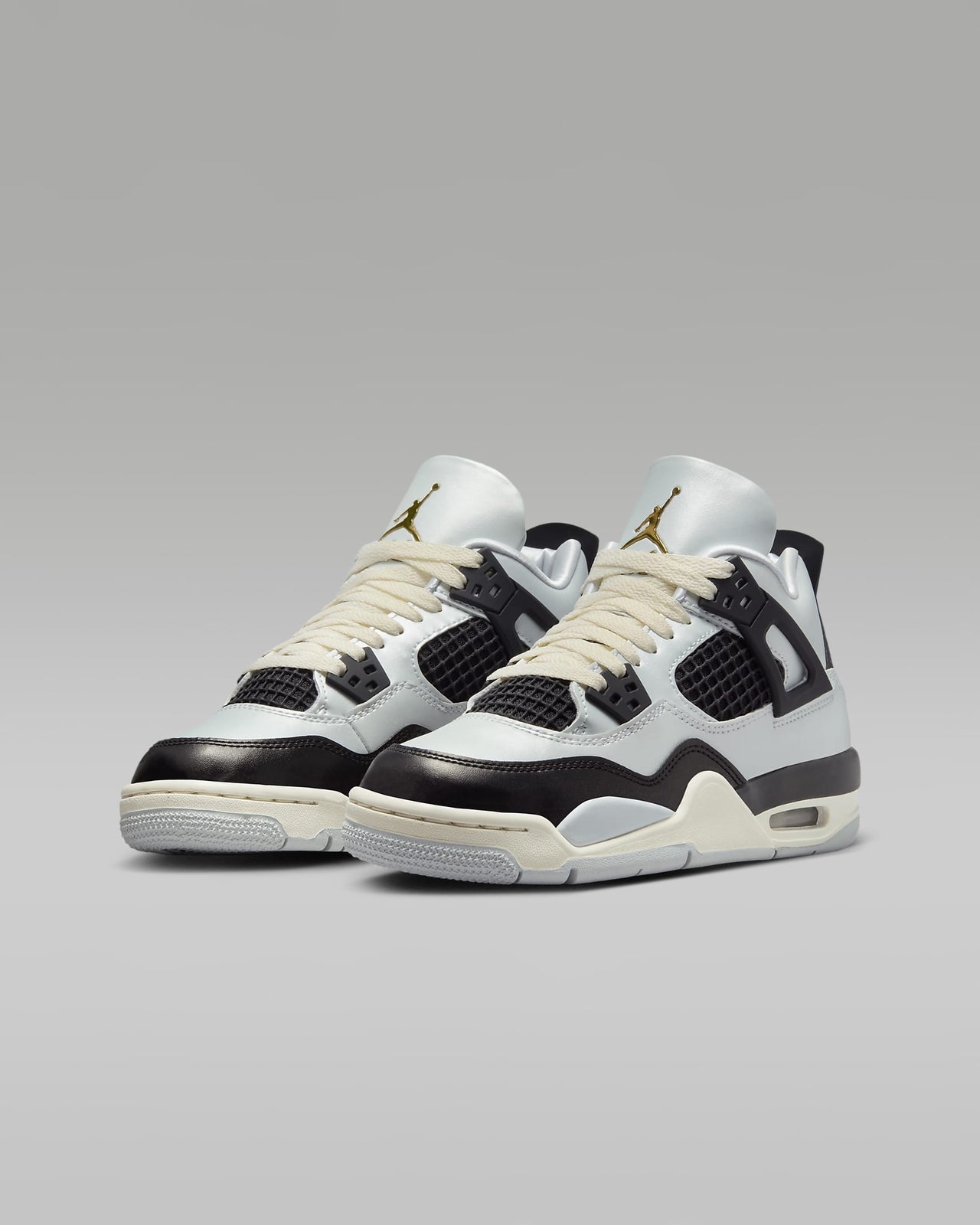 FZ8585-070 Nike GS Air Jordan 4 Retro Pure Platinum