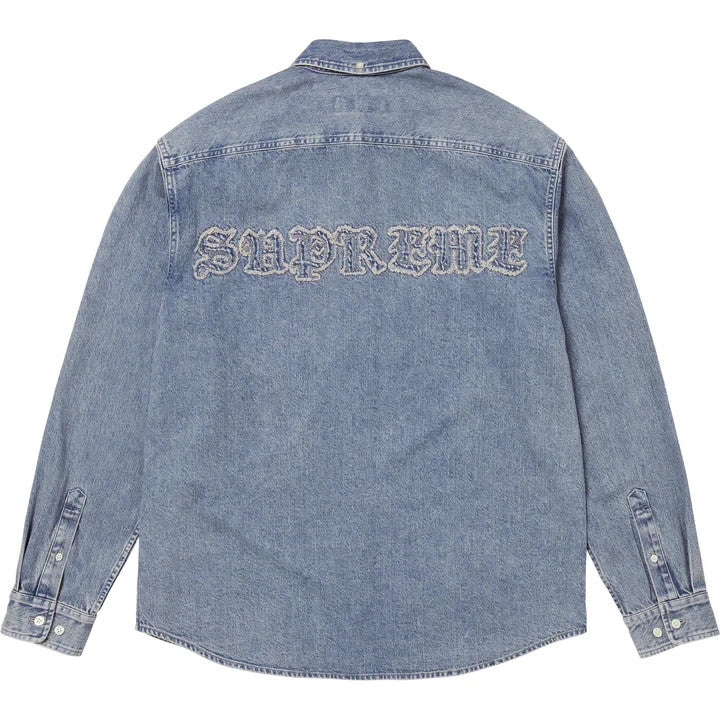 Supreme Applique Denim Shirt Indigo