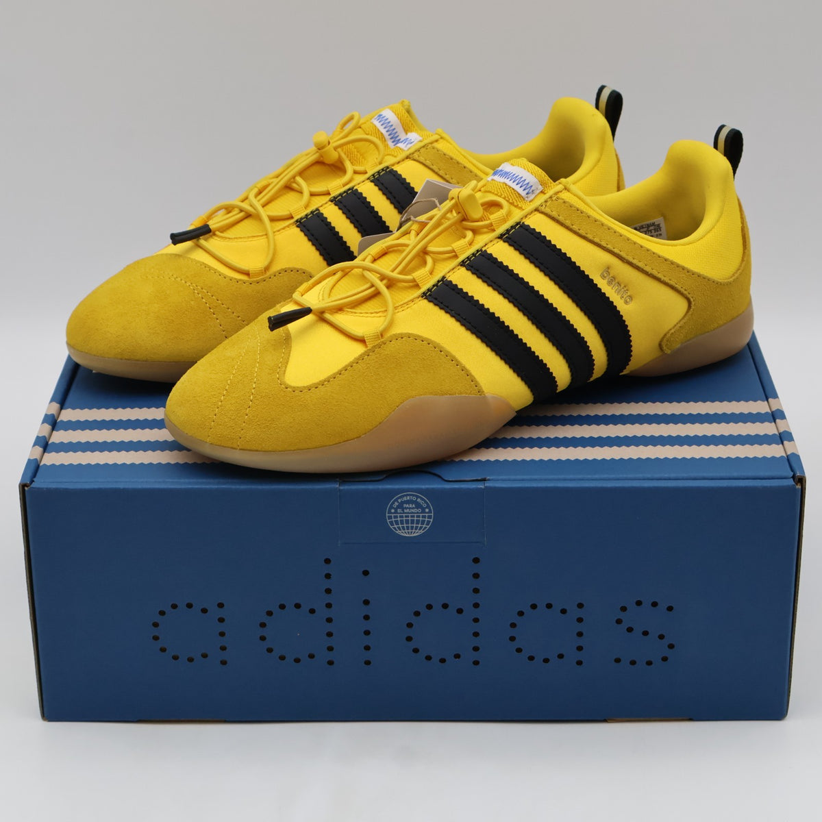 JQ9230 Bad Bunny adidas Ballerina Bold Gold Core Black Gum (Men's)