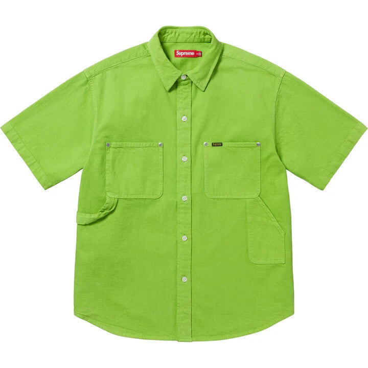 Supreme Loose Fit S/S Denim Painter Shirt Green