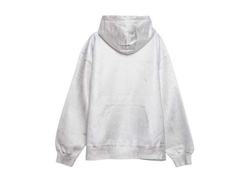 Supreme MM6 Maison Margiela Foil Box Logo Hooded Sweatshirt White