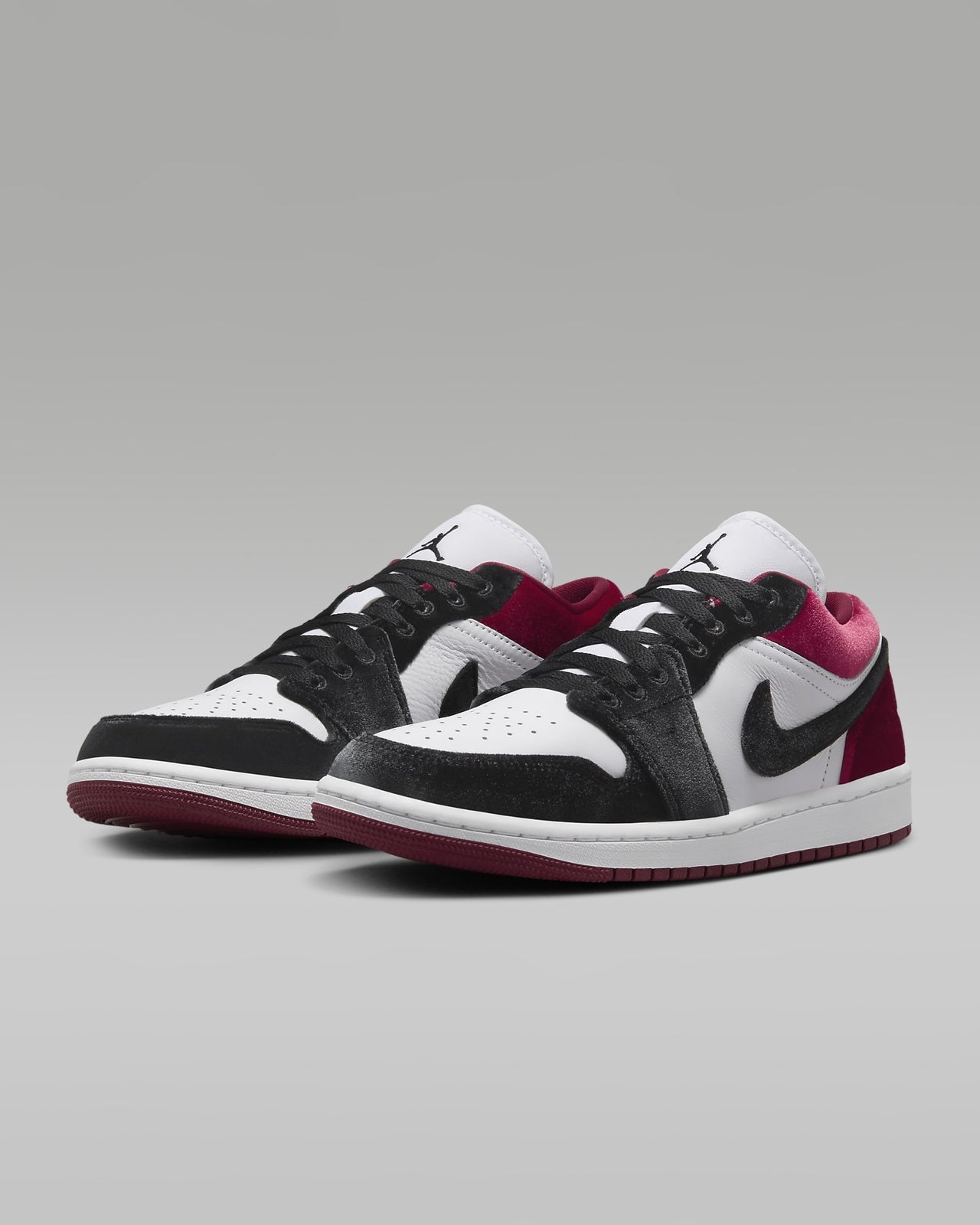 FZ3242-001 Nike Air Jordan 1 Low SE Velvet Red Black (Women's)