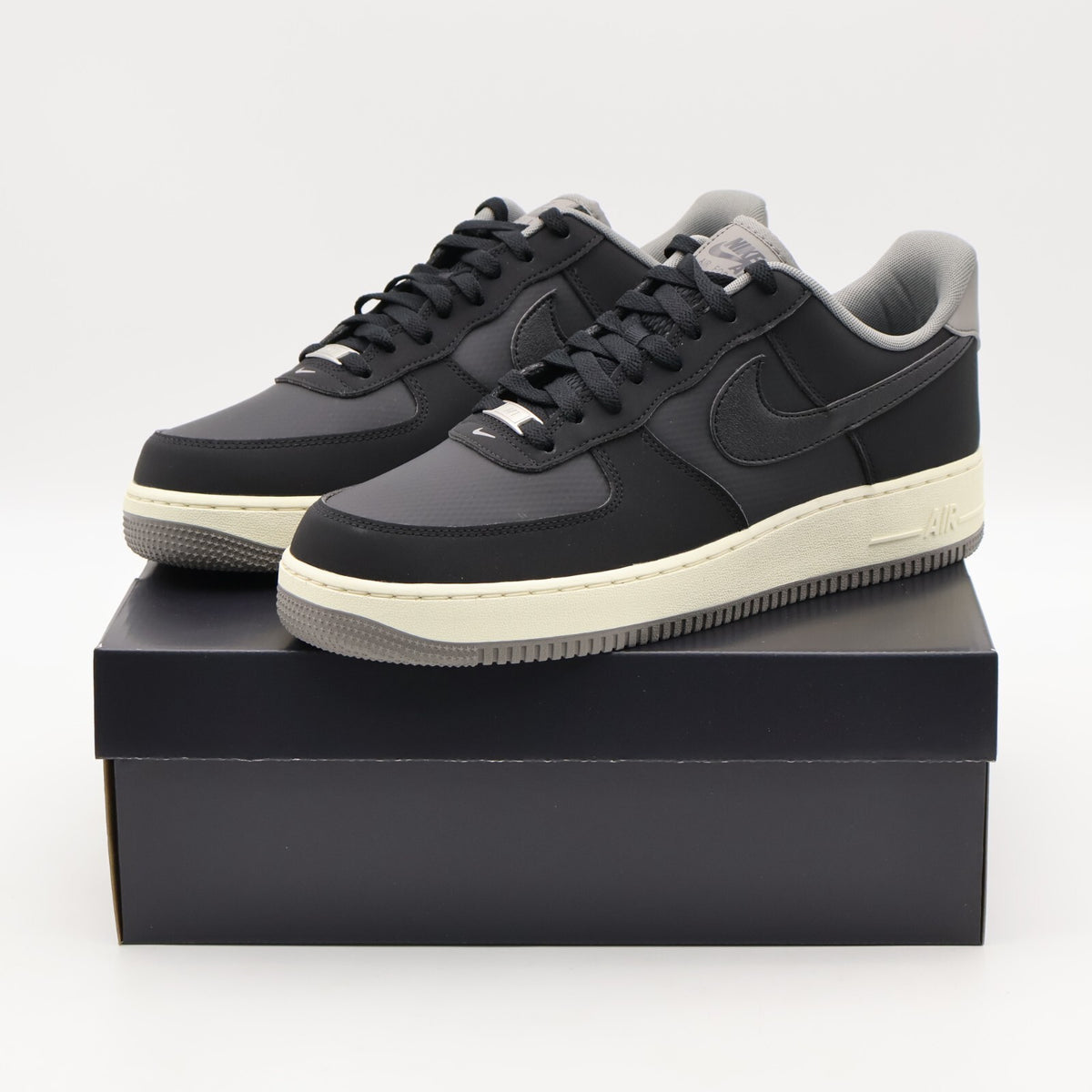 FZ5225-001 Nike Air Force 1 '07 LV8 Black Flat Pewter Coconut Milk (Men's)
