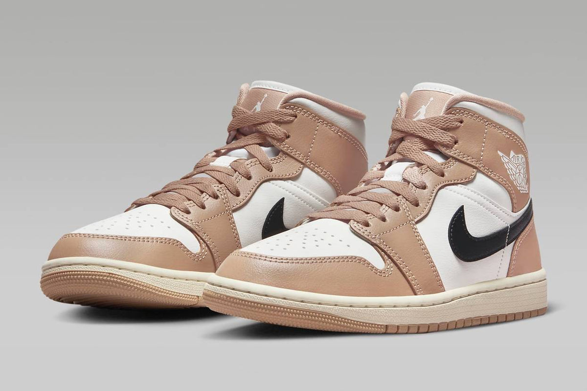 BQ6472-103 Nike Air Jordan 1 Mid Desert (Women's)