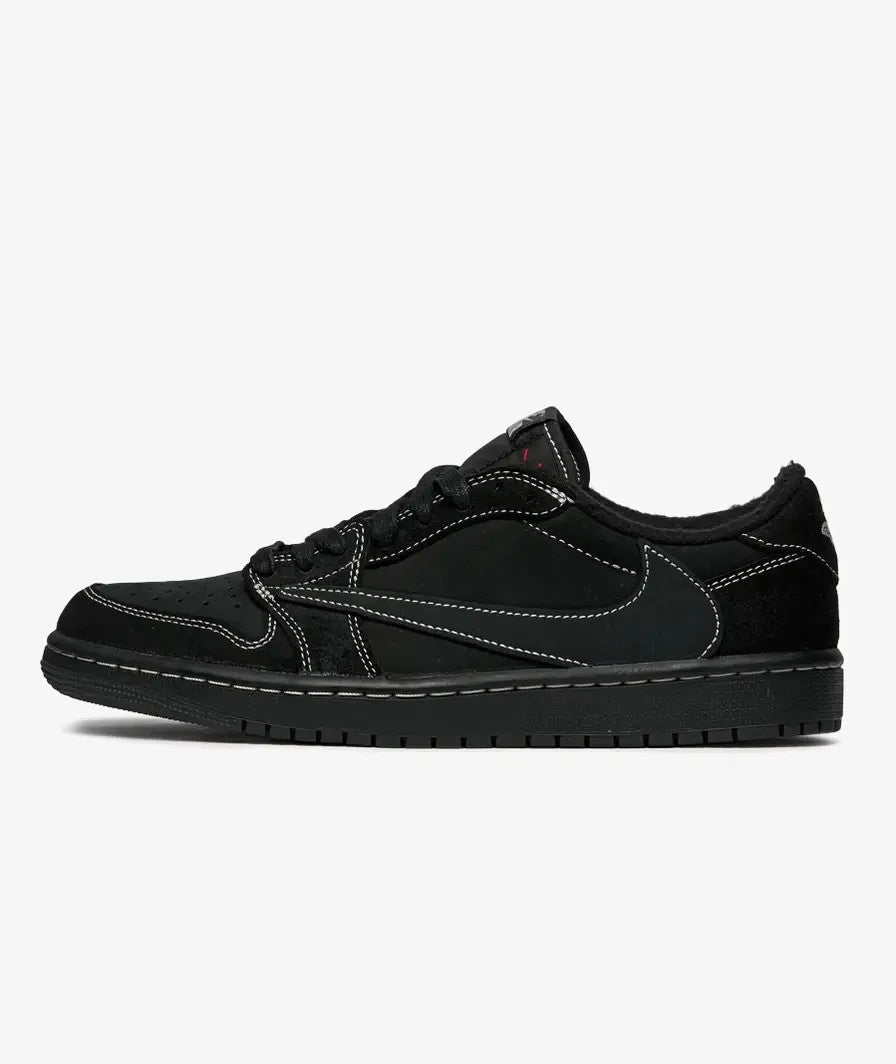 DM7866-001 Travis Scott à Nike Air Jordan 1 Low OG SP "Black Phantom"(Men's)
