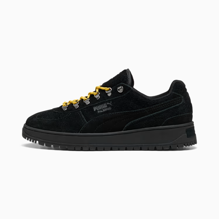 403699-01 Puma Palermo Alpino Fuzzy PUMA Black Yellow Sizzle (Men's)
