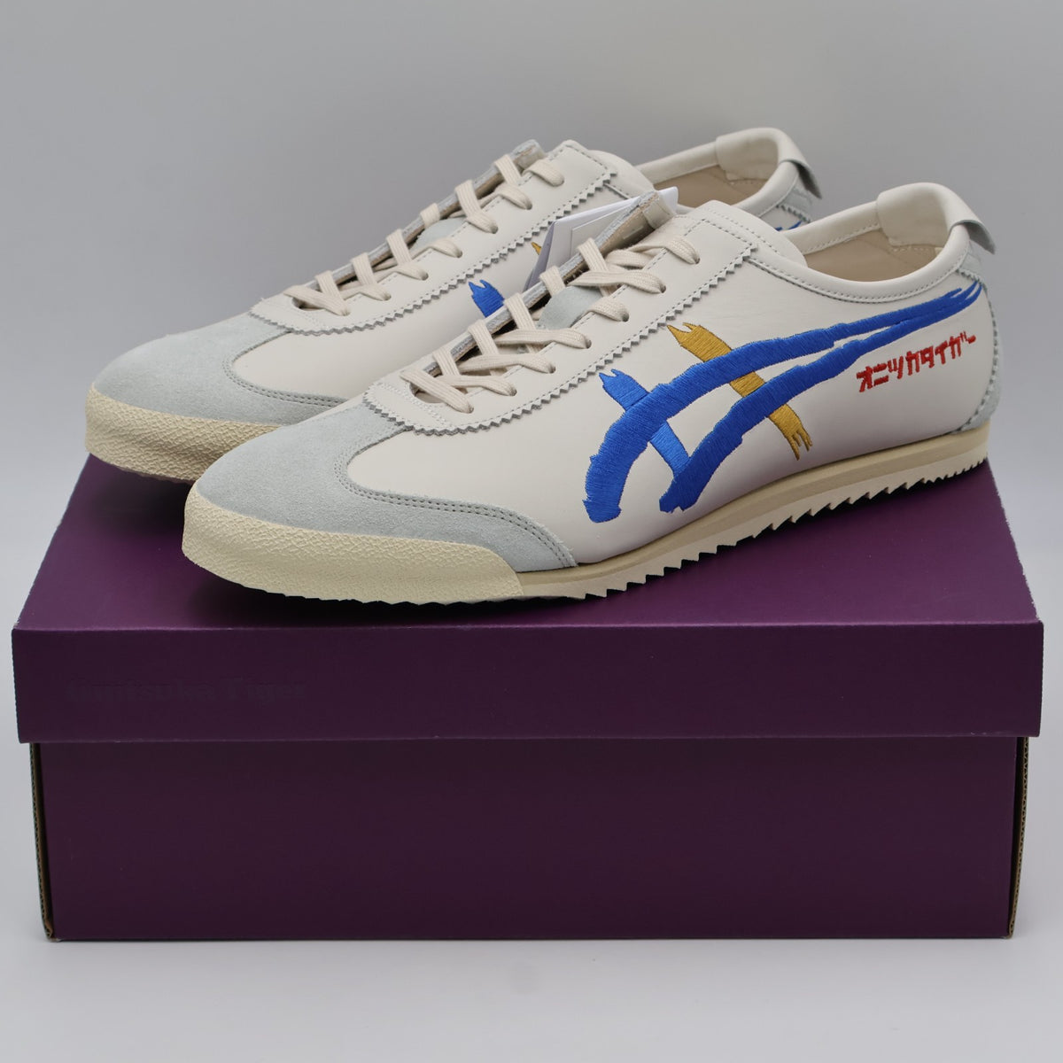 1181A119-101 Onitsuka Tiger Mexico 66 Deluxe White Directoire Blue (Men's)