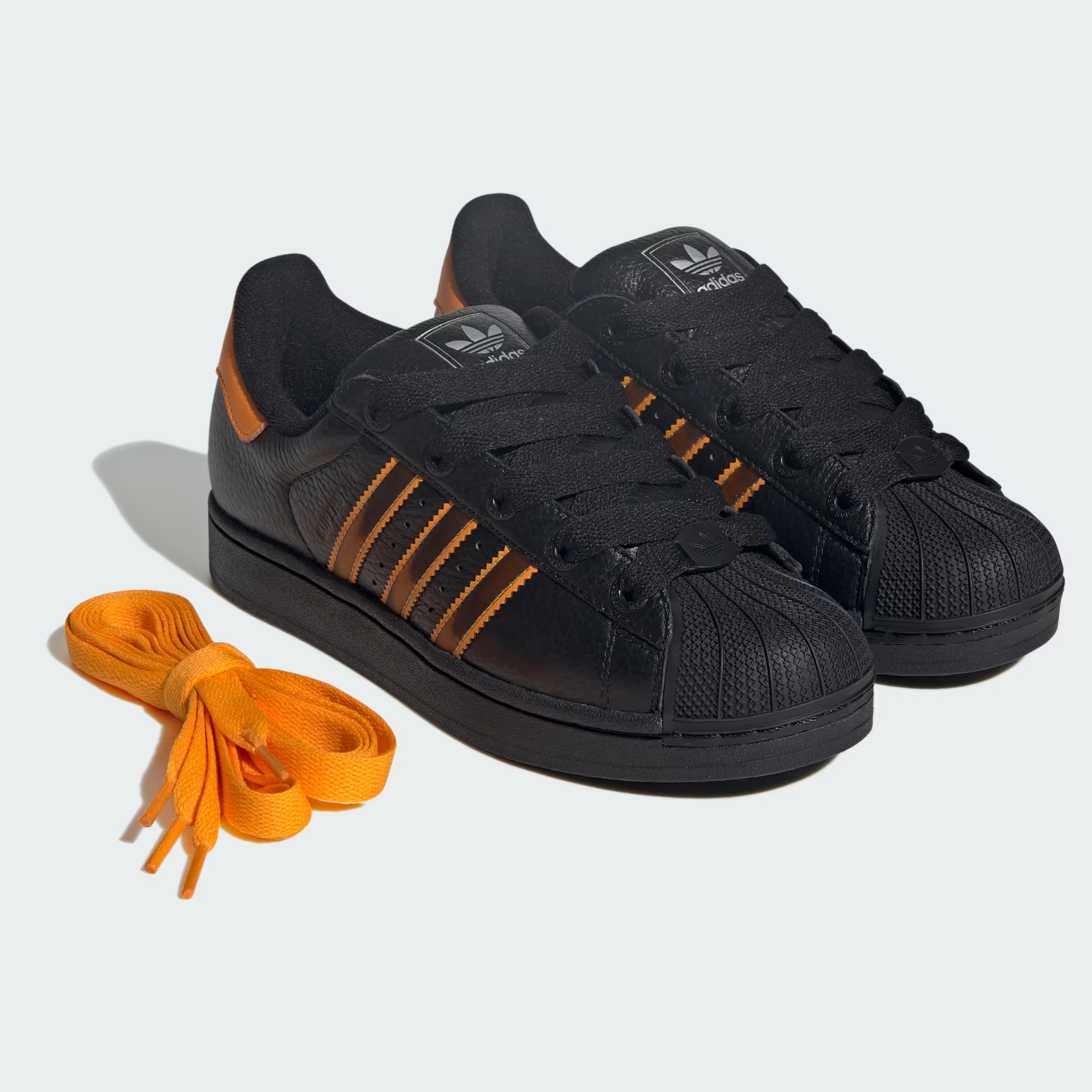 JQ6469 adidas Originals Superstar 2 Core Black Crew Orange Semi Impact(Women's)