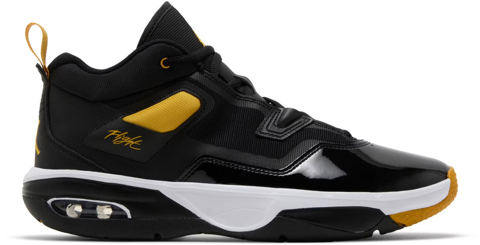 FB1396-071 Nike Air Jordan Stay Loyal 3 "Black/White/Yellow Ochre" (Men's)