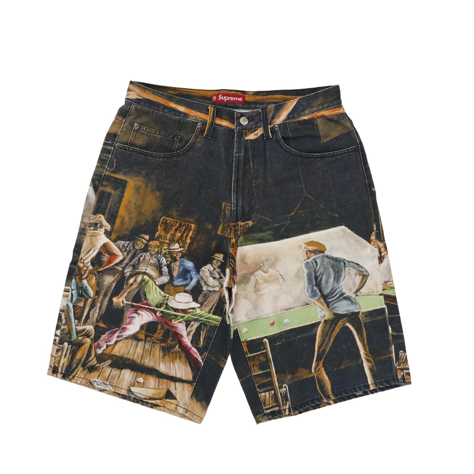 Supreme Ernie Barnes Baggy Denim Short Pool Hall