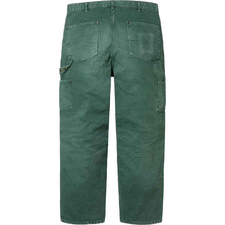 Supreme Worn Double Knee Painter Pant Green