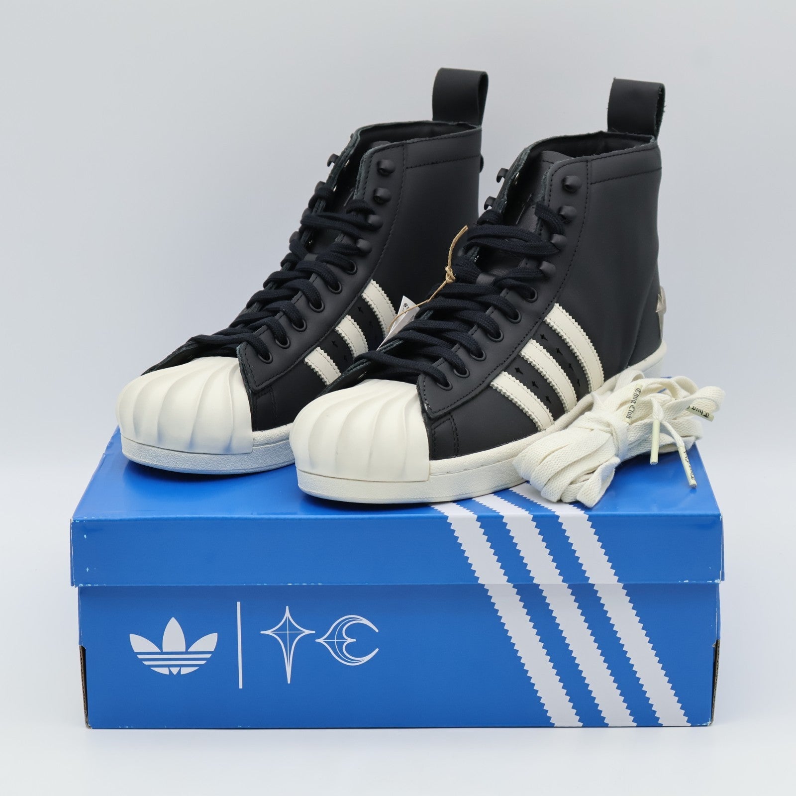 JP6519 THUG CLUB adidas Originals Superstar Boots Luxe Core Black (Men's)