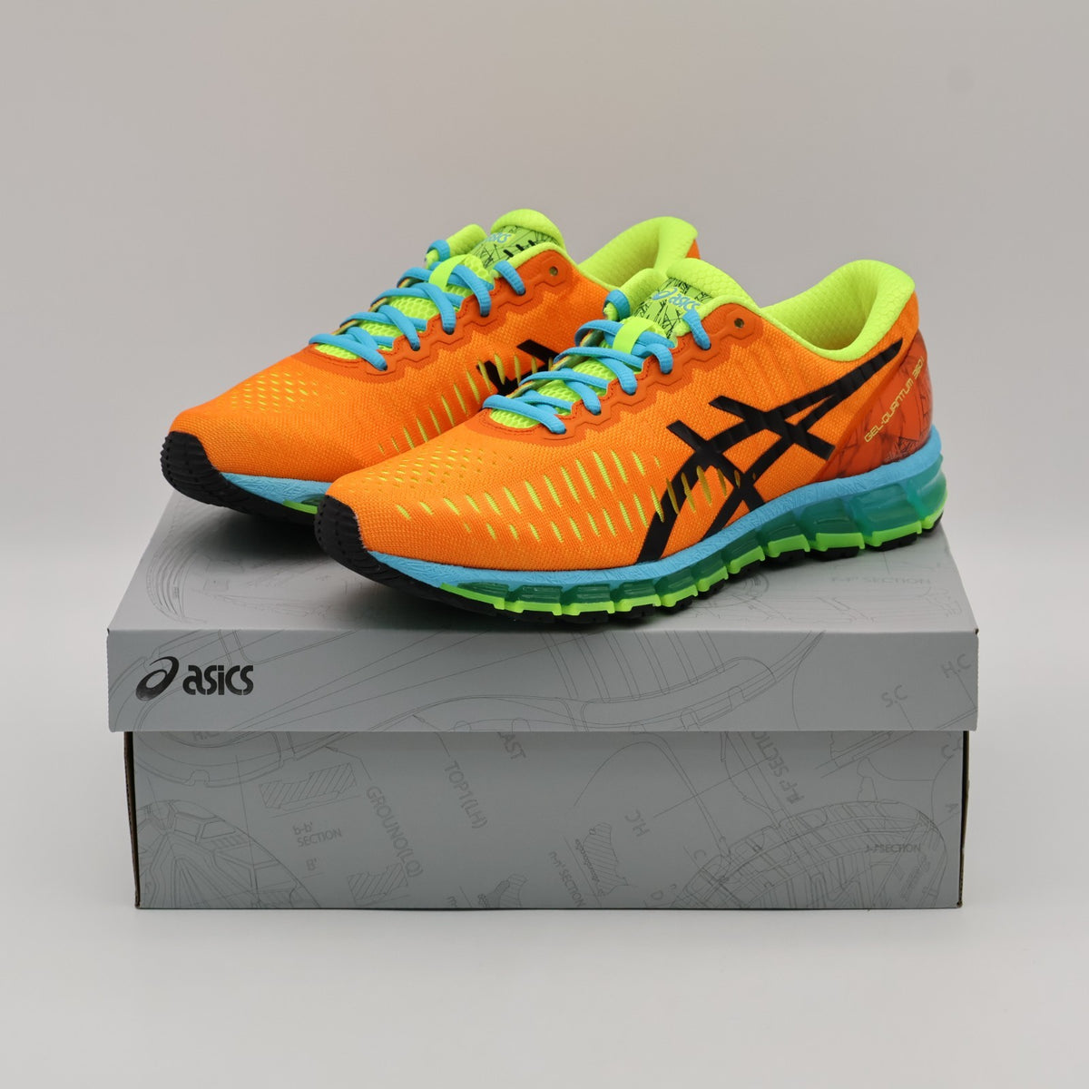 1203A750-600 Asics Gel-Quantum 360 1 Habanero Aqua (Men's)
