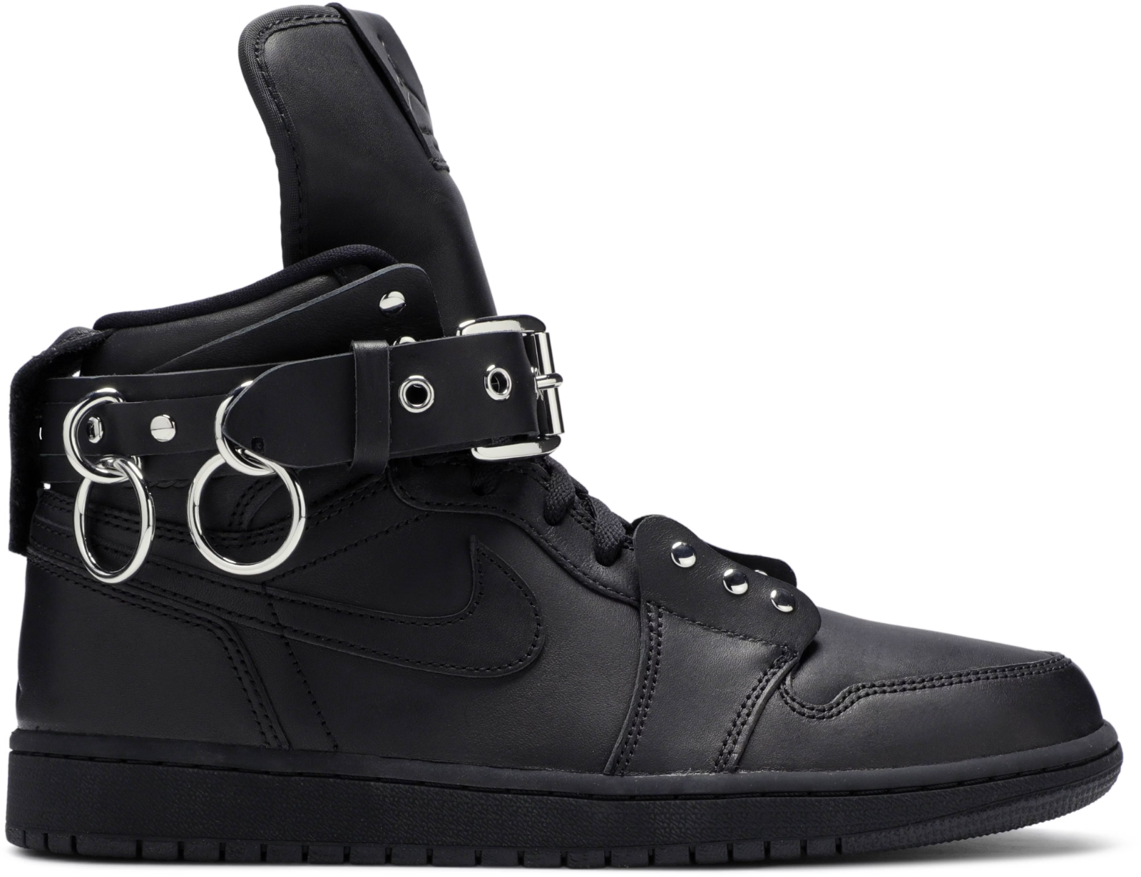 CN5738-001 COMME des GARCONS Ã Nike Air Jordan 1 High "Black" (Men's)