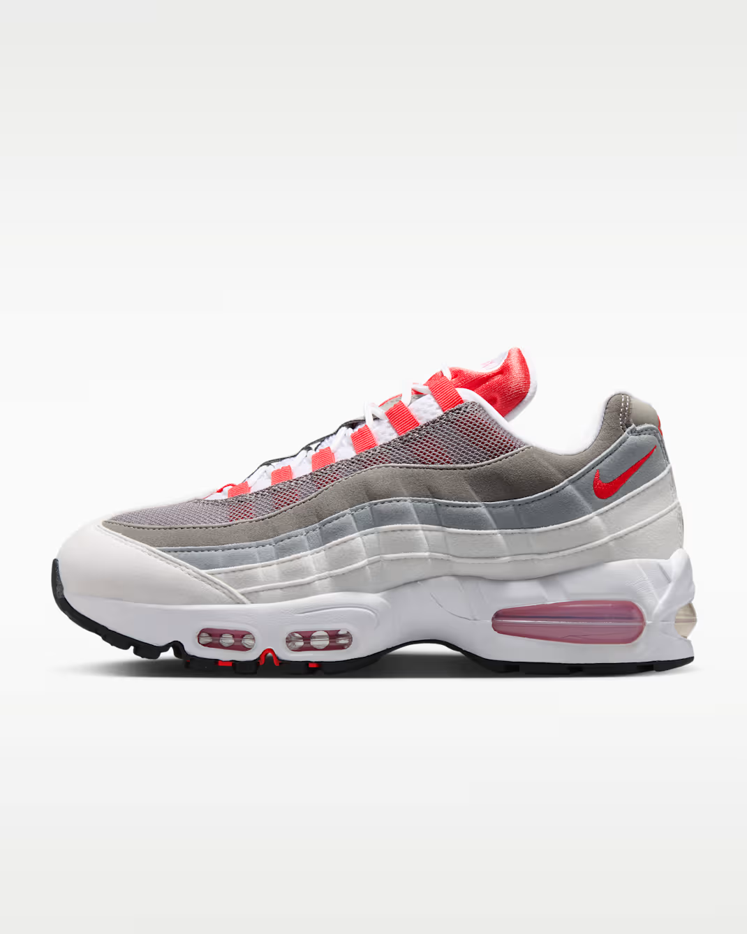 HJ5996-101 Nike Air Max 95 Big Bubble "White/Light Crimson" (Women's)