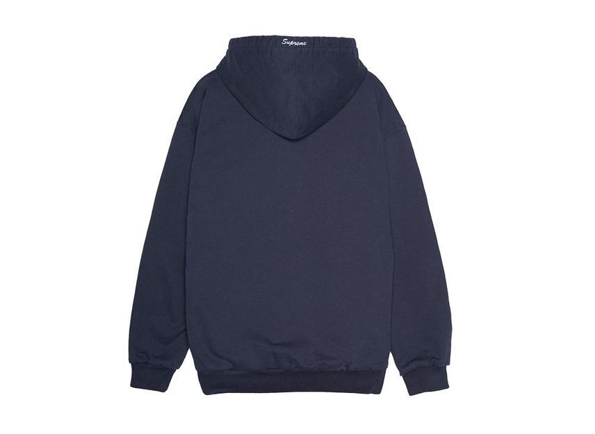 Supreme x Dickies Quilted Lined Zip Up Hooded Sweatshirt Navy