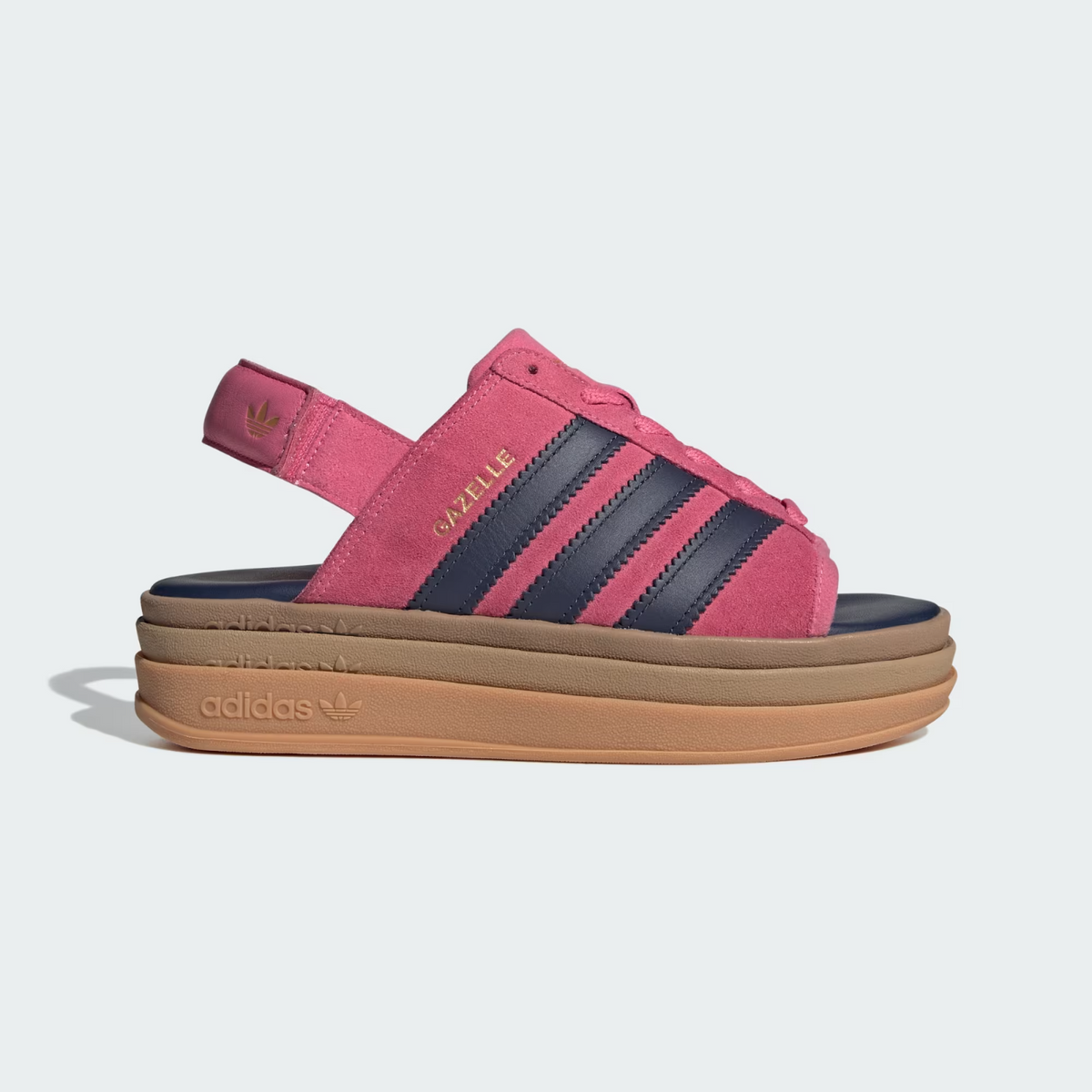 KK4221 adidas Gazelle Bold Sandal Pink Fusion Shadow Navy (Women's)