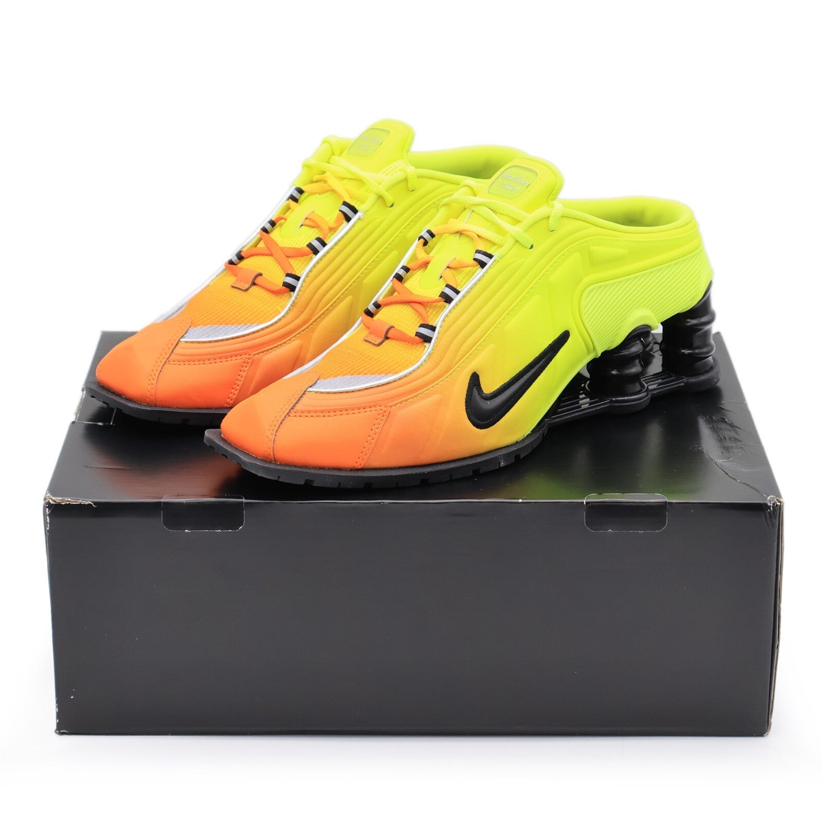 DQ2401-800 Martine Rose Nike Shox MR4 Safety Orange Metallic Silver (Women's)