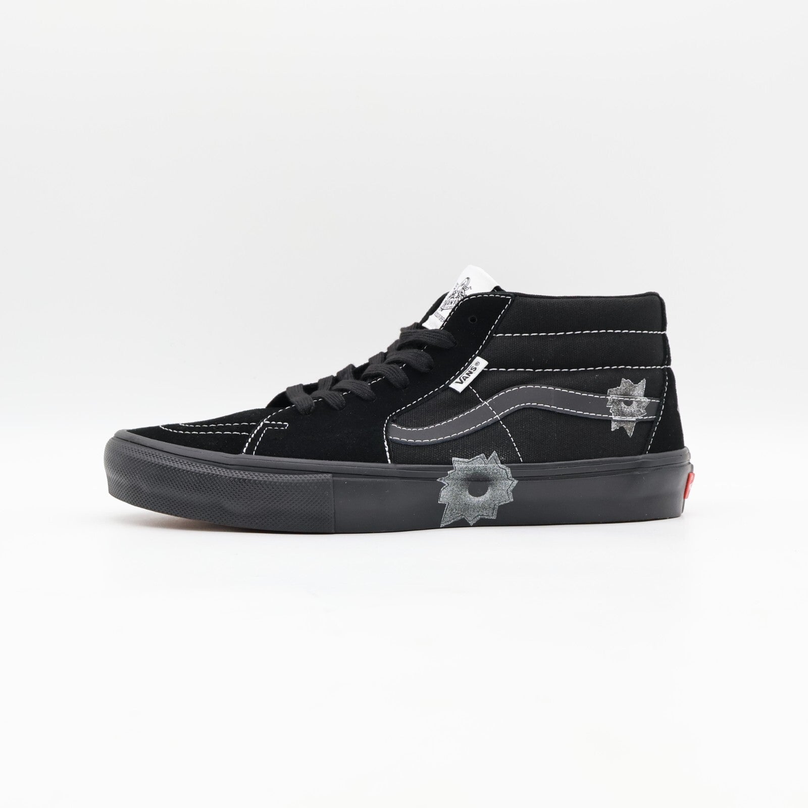 VN0A5KS1BLK Nate Lowman Supreme Vans Skate Grosso Mid Bullet Hole Black (Men's)