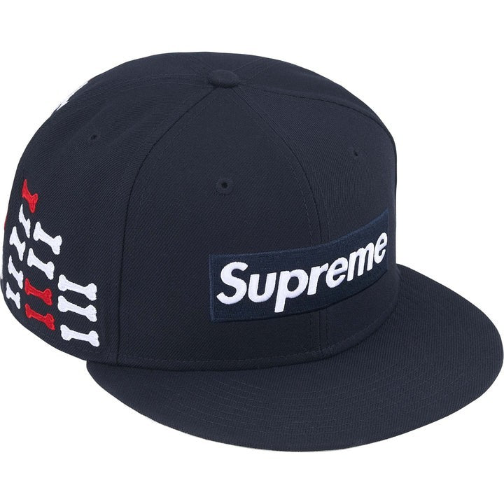 Supreme Bones Box Logo New Era Navy