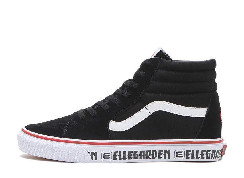 687688-0001 ELLEGARDEN Ã Vans Sk8-Hi Black White Red (V38CF ELLE) (Men's)
