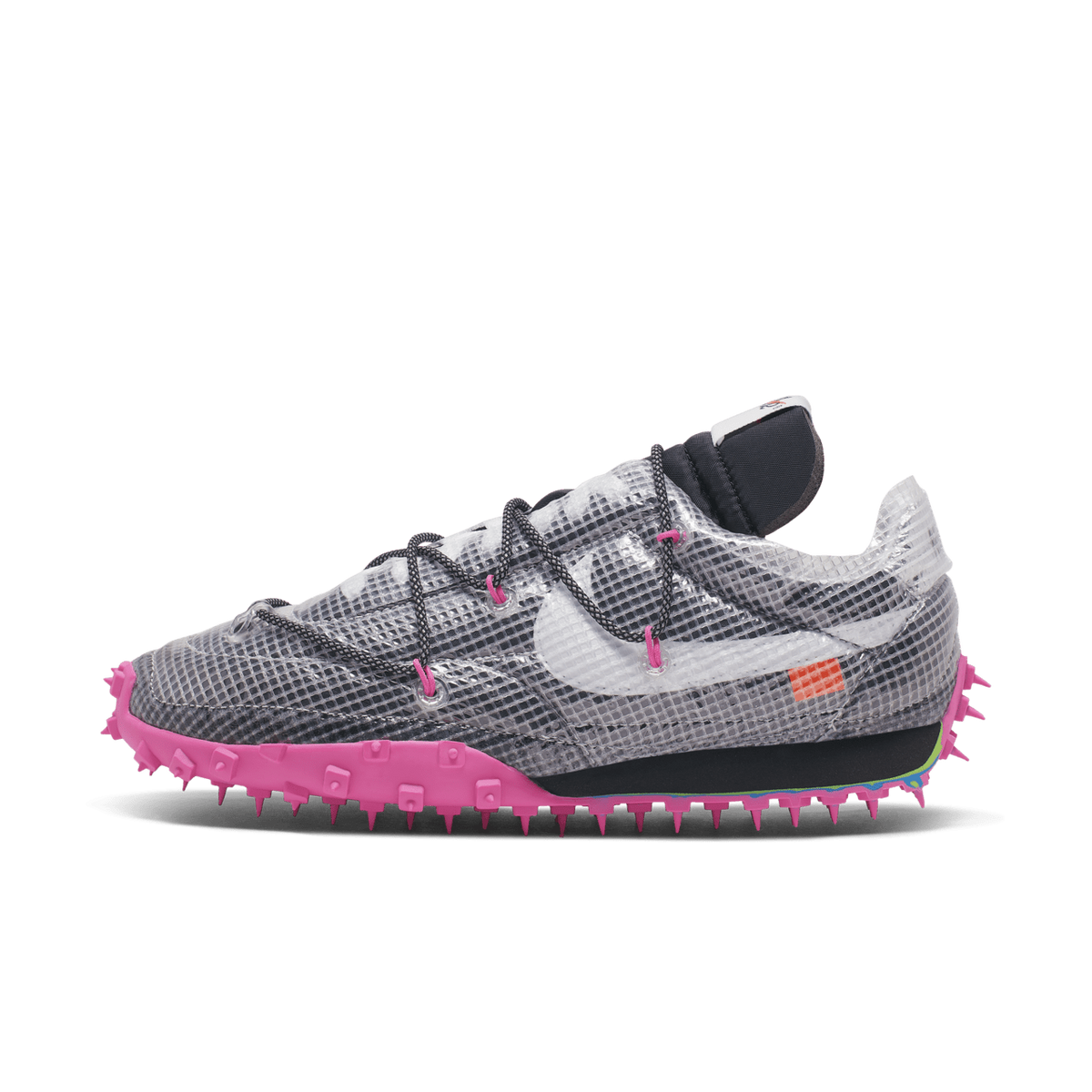 CD8180-001 Off-WhiteÃNike Waffle Racer Vivid Black (Women's)