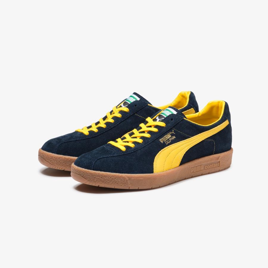 404004-01 Kicks Lab Puma Delphin OG MIJ KL REW New Navy Pele Yellow Gum (Men's)
