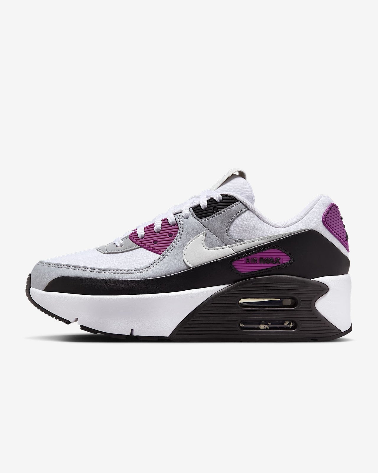 FD4328-109 Nike Air Max 90 LV8 White Bold Berry Wolf Grey Photon Dust (Women's)