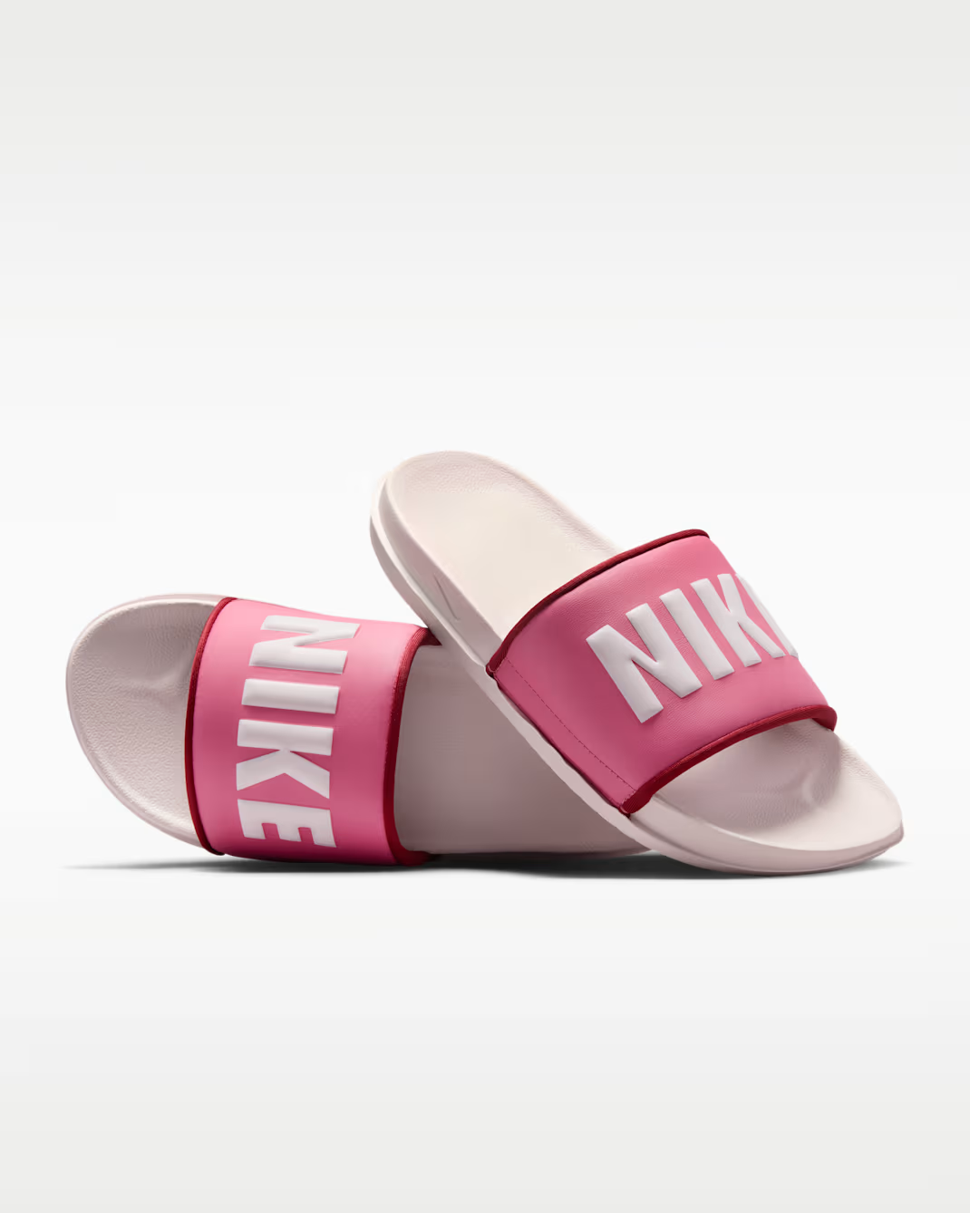 BQ4632-608 Nike Offcourt Slide Pecan Team Red Pearl Pink (Women's)