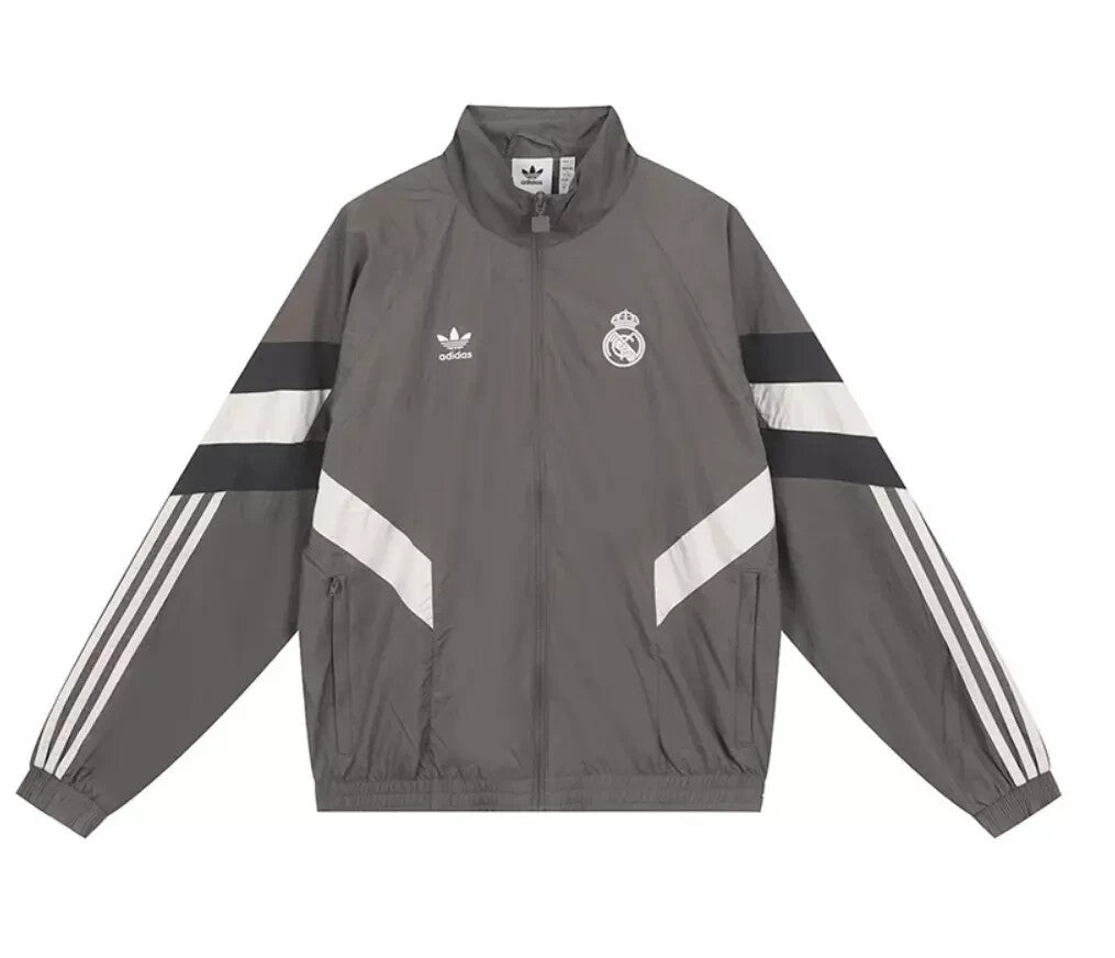 adidas Real Madrid Lifestyle OG Track Top Charcoal Dark Gray