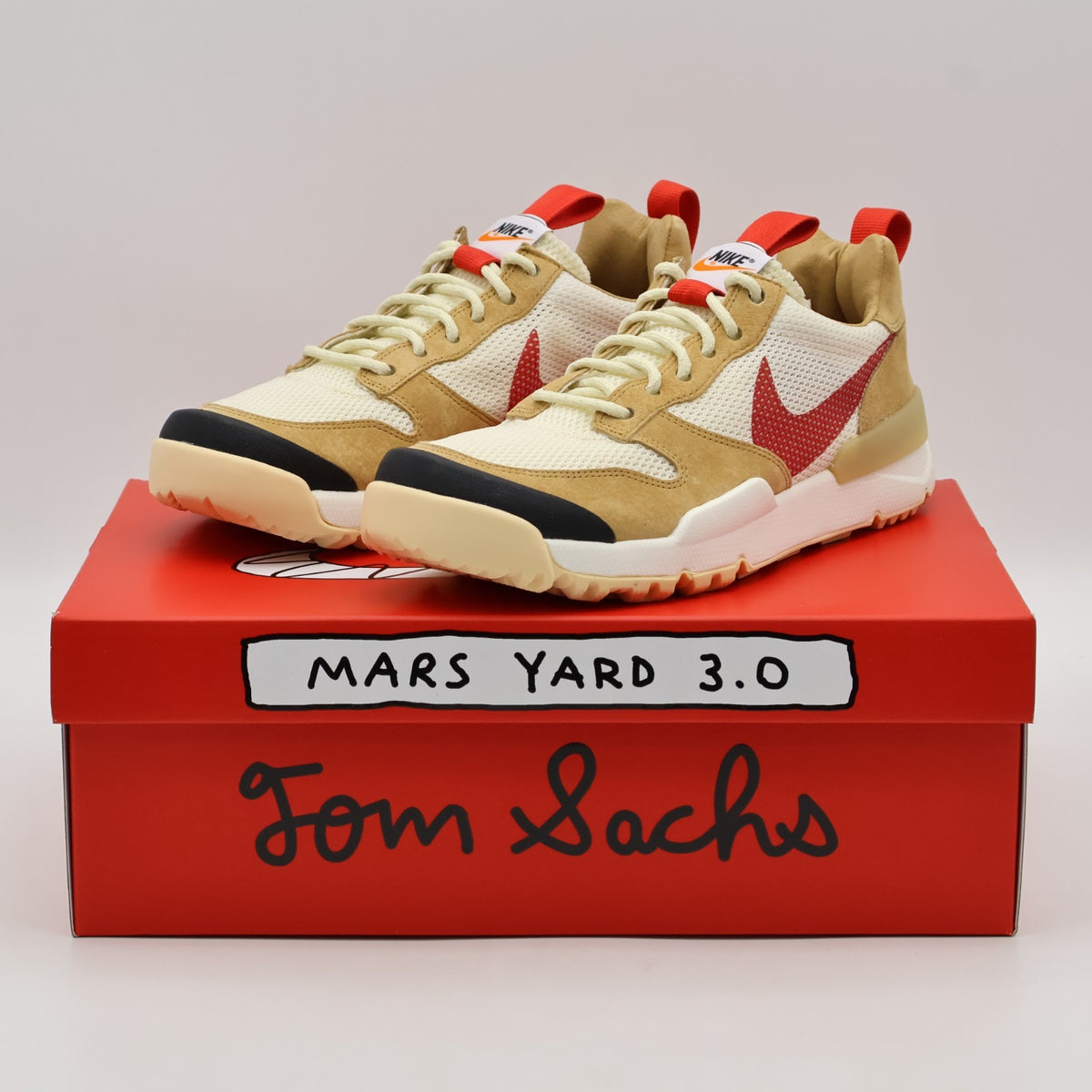 IF2885-100 Tom Sachs Nike Craft Mars Yard 3.0 Natural Sport Red (Men's)