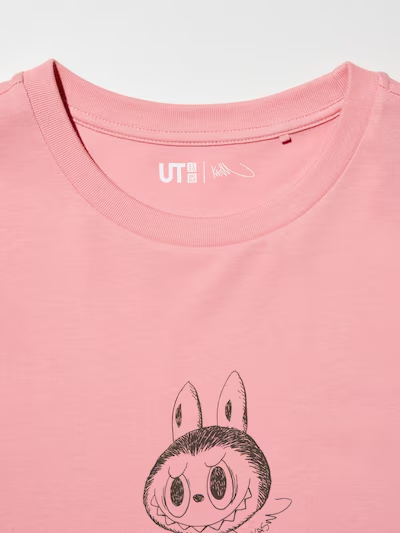 Uniqlo POP MART THE MONSTERS (LABUBU) UT Women'S Pink