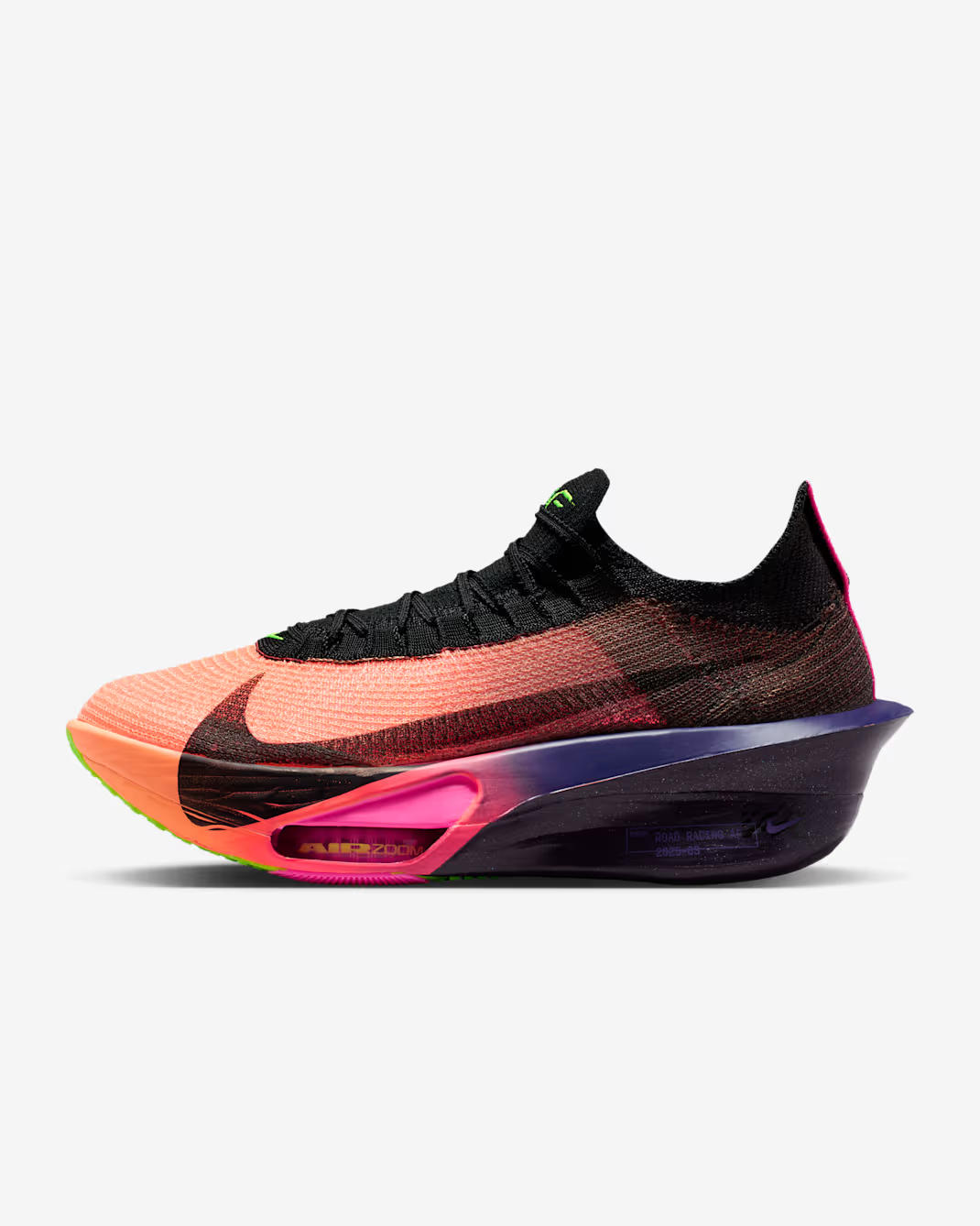 IO9573-800 Nike Alphafly 3 Road Racing Shoes Orange Pulse Purple Dynast (Menâs)