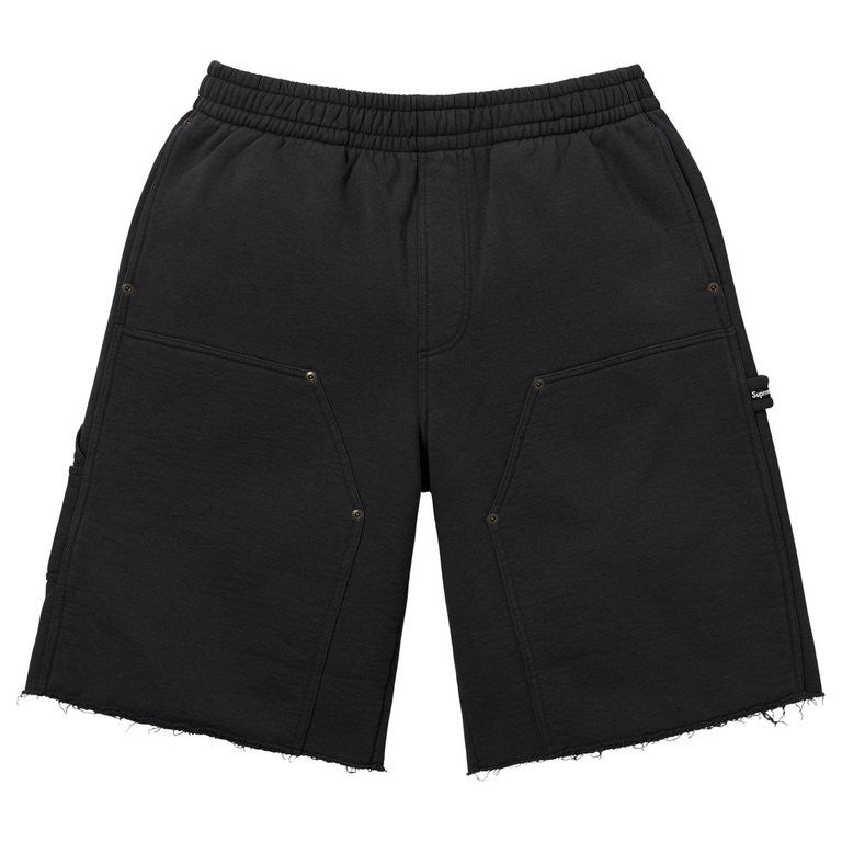 Supreme Double Knee Painter Sweatshort Black