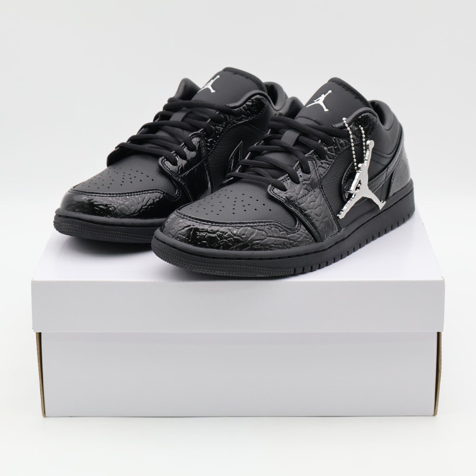 HJ7743-010 Nike WMNS Air Jordan 1 Low SE Black Croc (Women's)