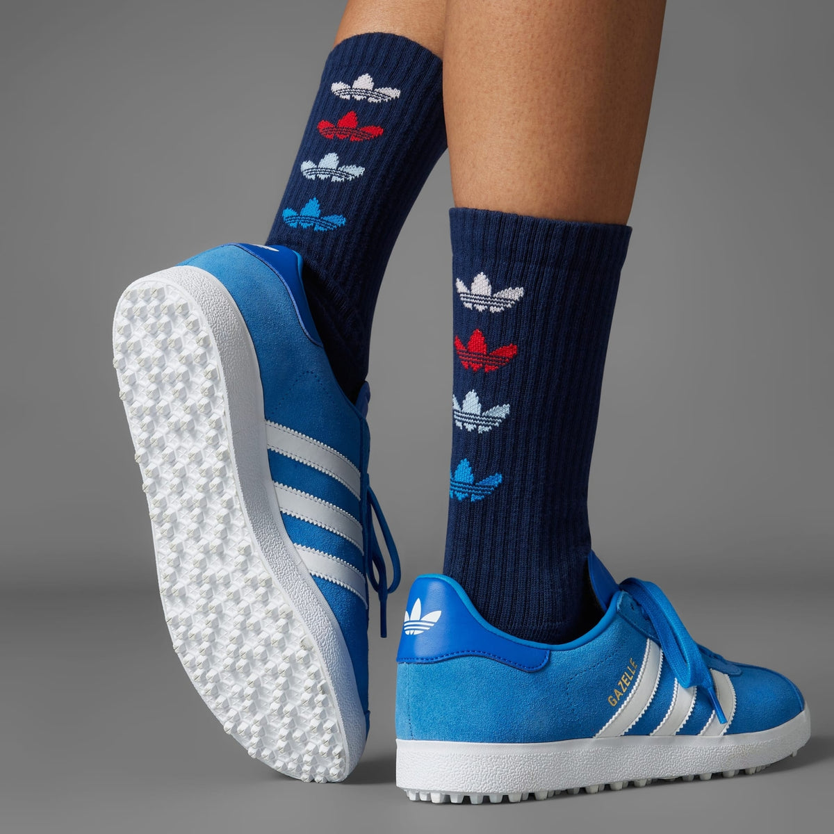 IH2267 adidas Originals Gazelle Spikeless Golf Blue Bird Cloud White (Men's)