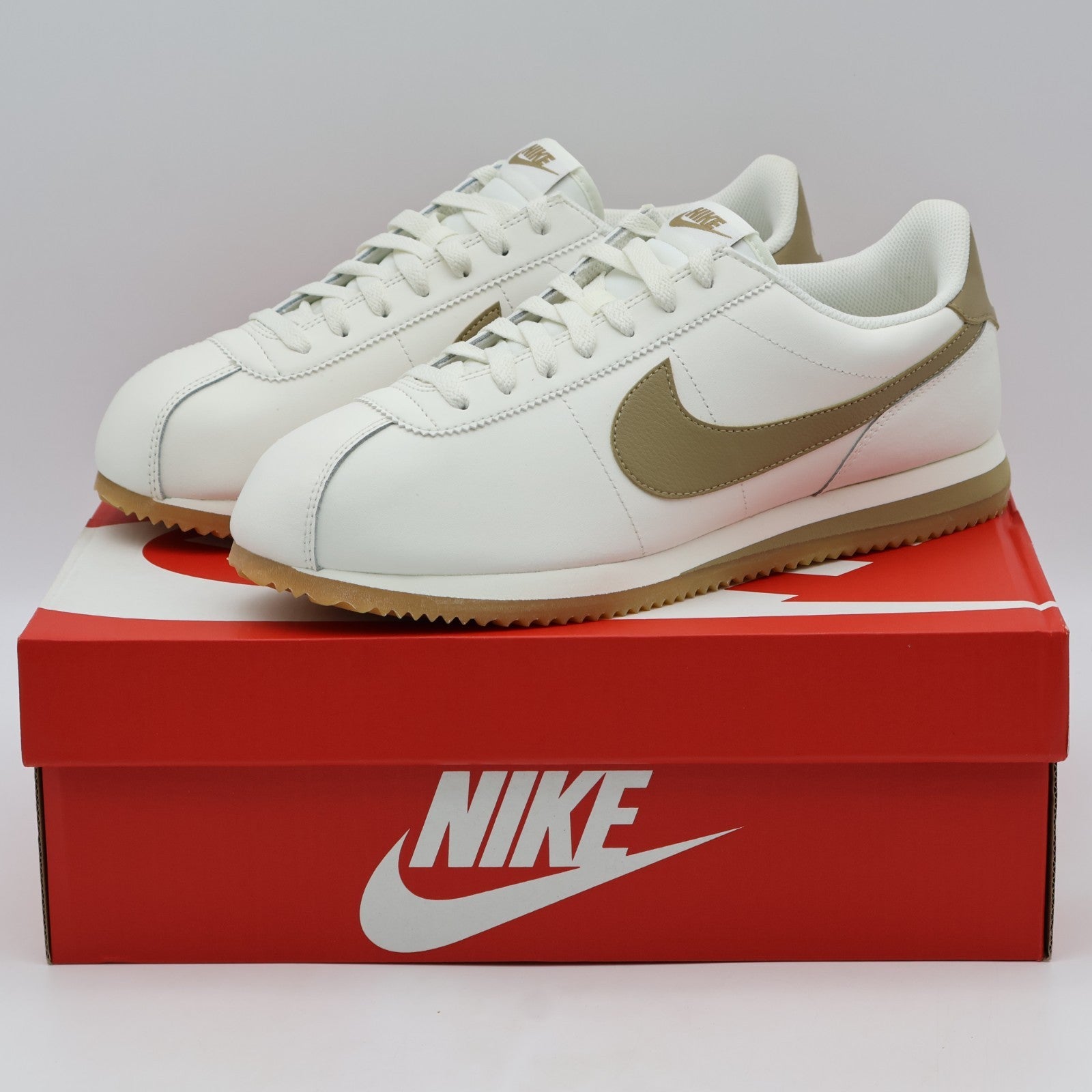 DM4044-109 Nike Cortez Leather Sail Gum Yellow Parachute Beige (Men's)