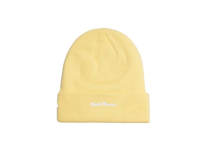 Supreme New Era Box Logo Beanie Pale Yellow