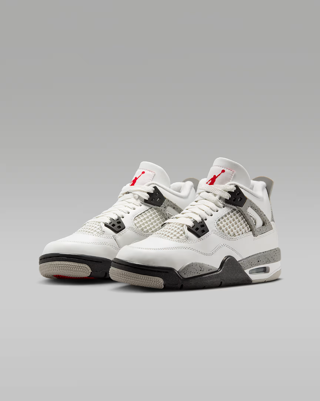 IB4171-100 Nike GS Air Jordan 4 Retro White Cement