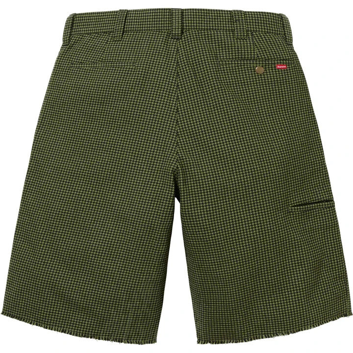 Supreme Work Short 25SS Olive Houndstooth