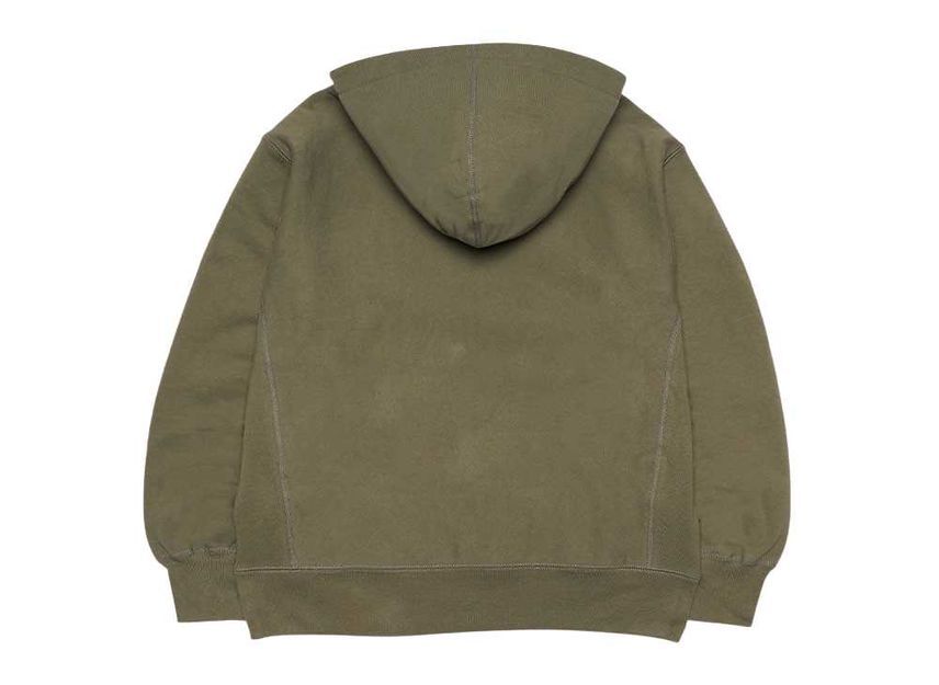 Supreme Cross Box Logo Hooded Sweatshirt Light Olive