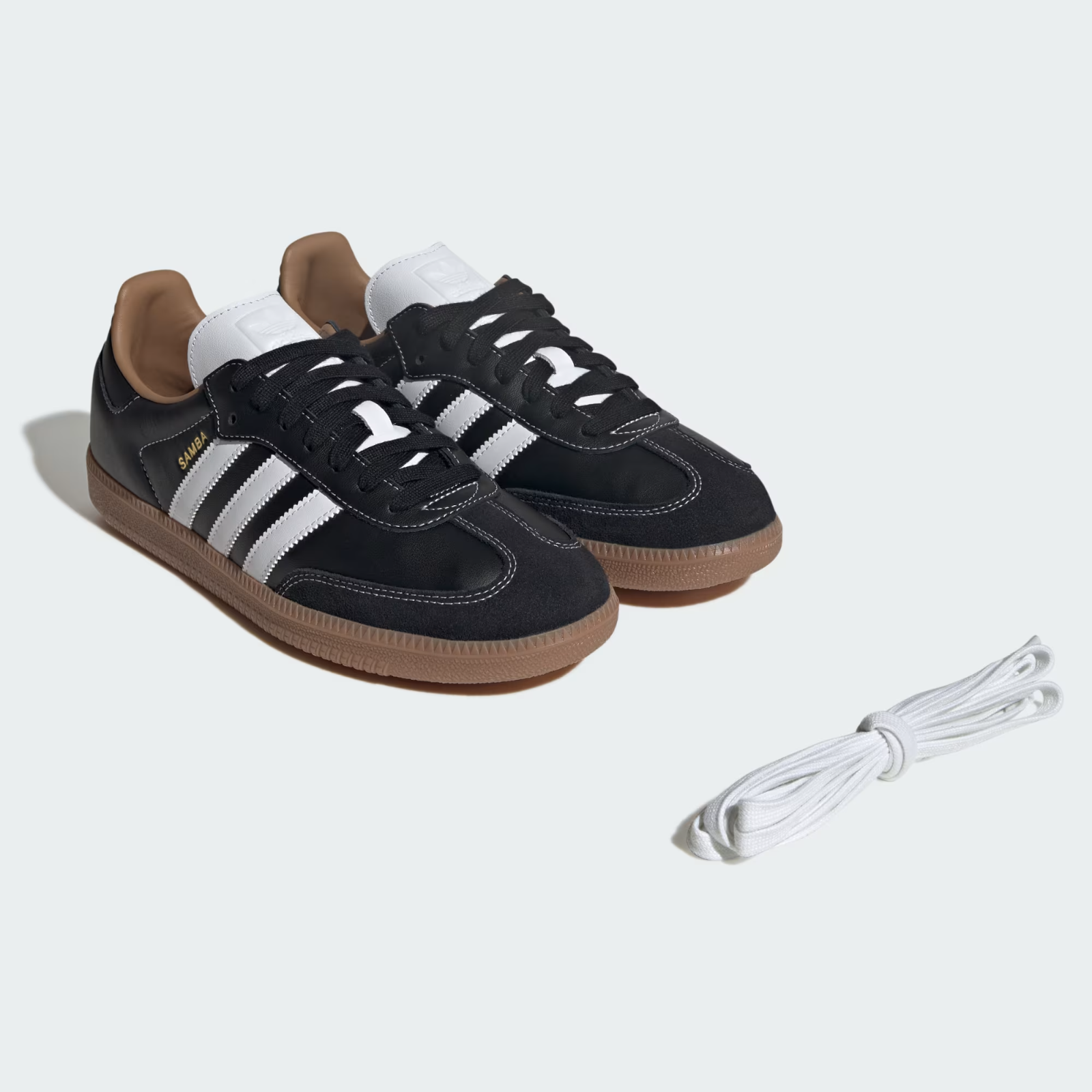 HQ7257 adidas Samba OG Core Black Cloud White Timber (ADAM ET ROPE) (Men's)