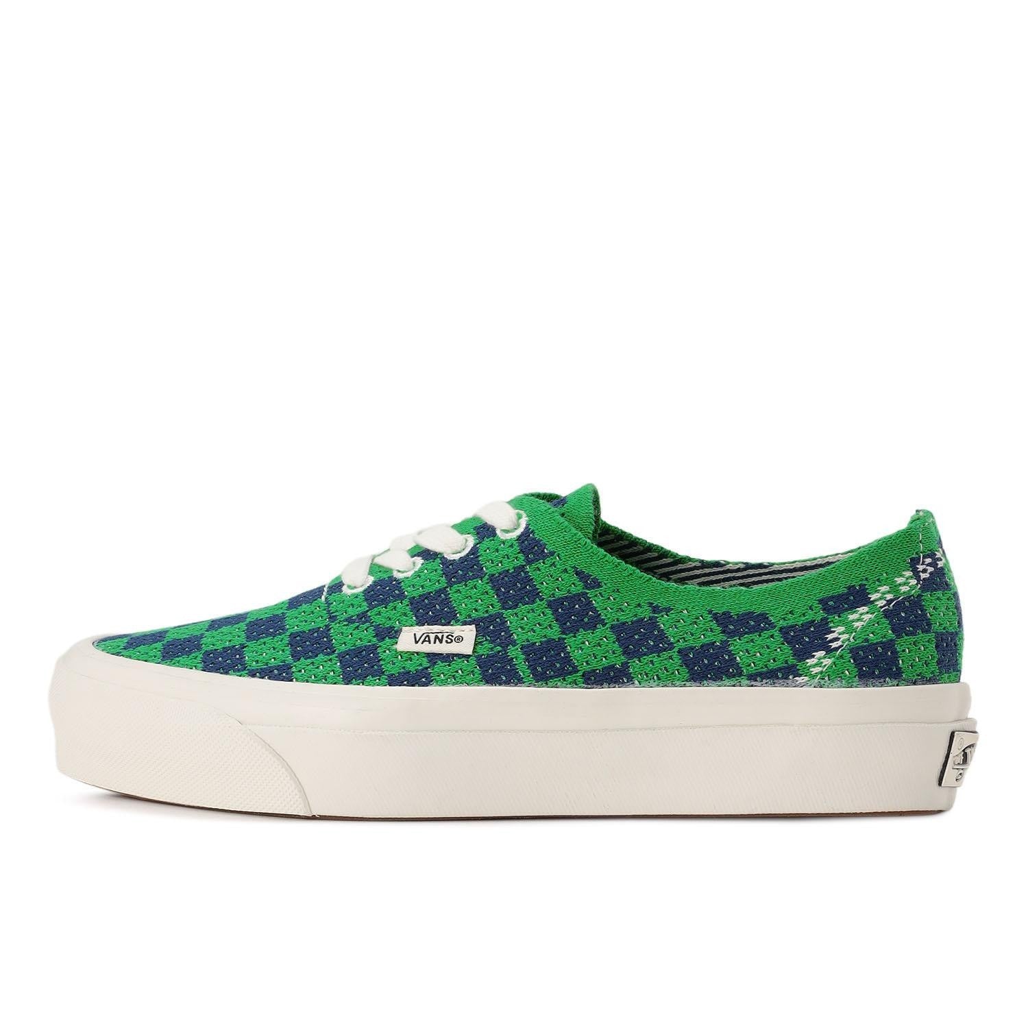 VN000EJC5W3 Vans Premium Authentic 44 EK Punk Check Green Navy (Men's)