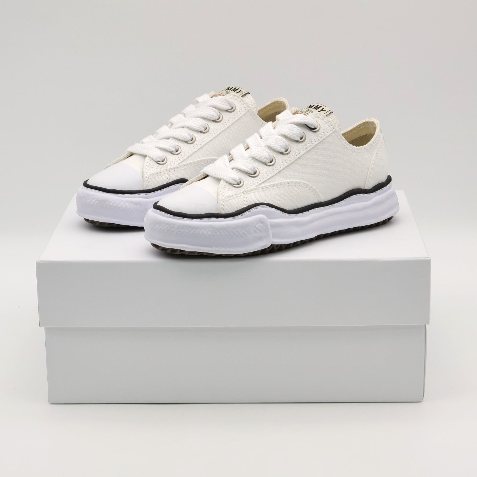A01FW702-WHITE Maison MIHARA YASUHIRO PETERSON Original Sole Canvas Low (Men's)
